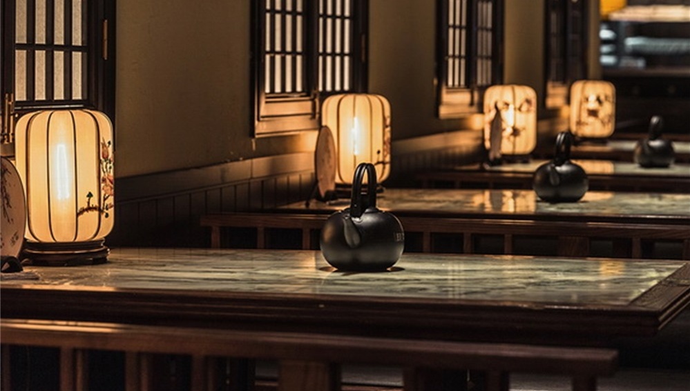 桃花里綠茶 | 商業(yè)餐飲照明空間，人面桃花相映紅